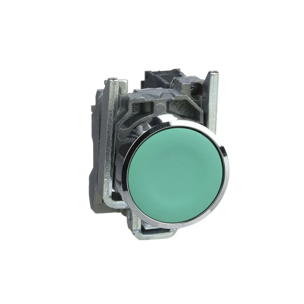 Pulsador no luminoso rasante verde 22mm 1NA IP65
