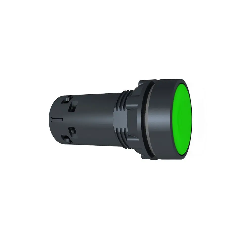 Pulsador no luminoso rasante verde 22mm 1NA IP65