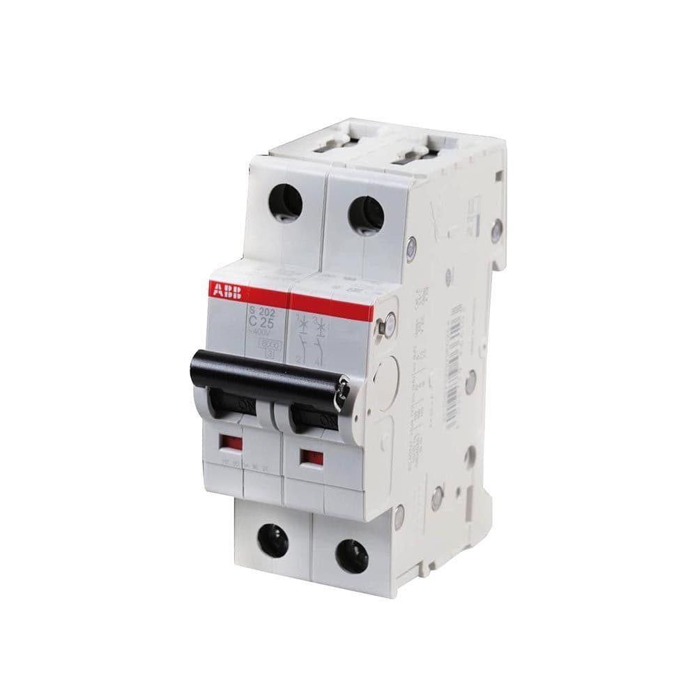 Interruptor termomagnético 2x25A 20/6kA 230/400V tipo C DIN